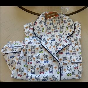 Roller Rabbit Adult Pajamas - Colorful Bunny Print